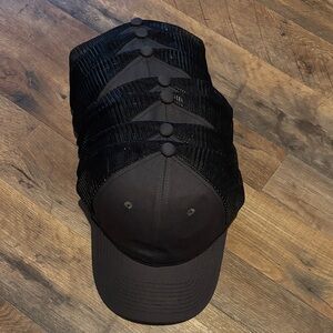 Black Mesh Trucker Hat